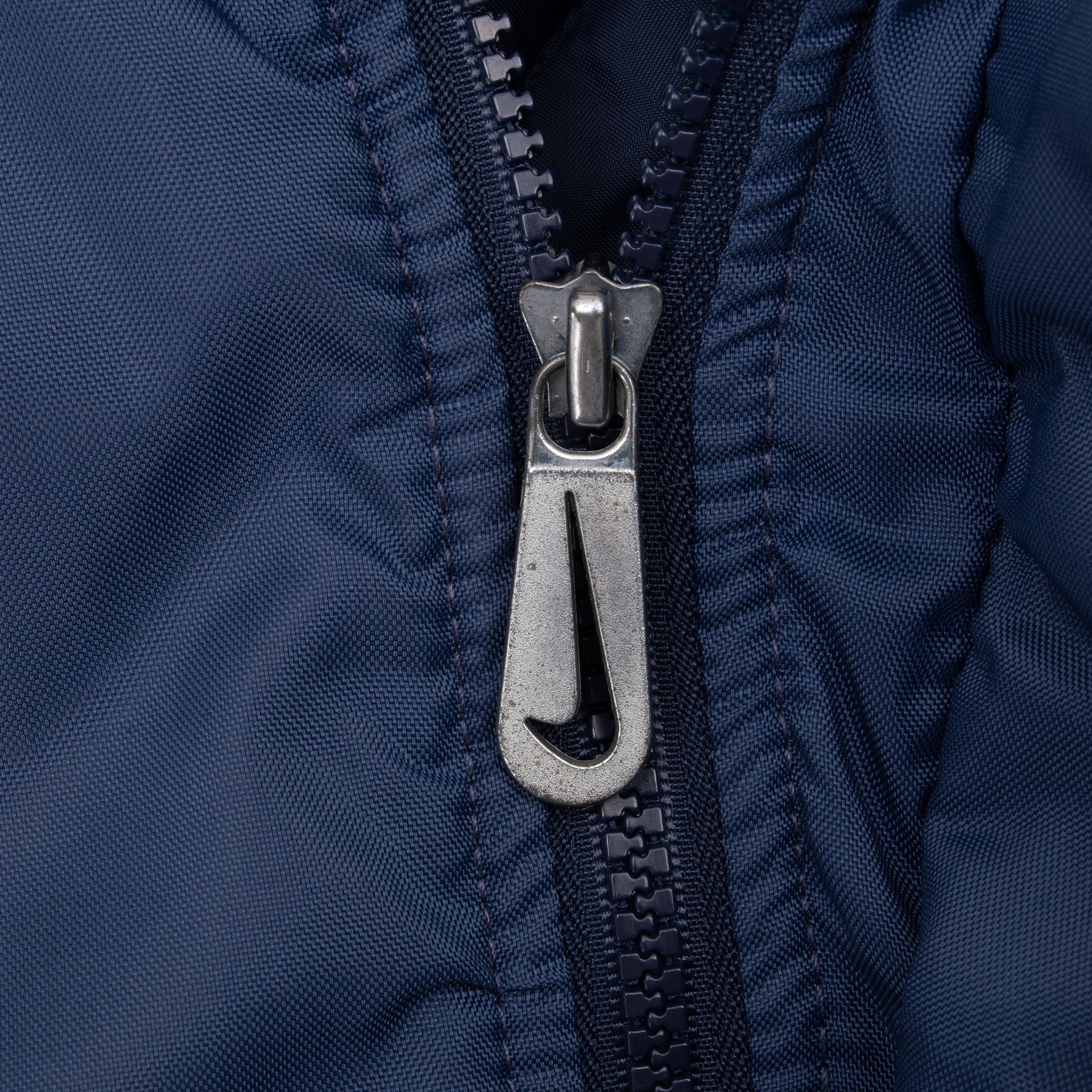 VINTAGE NIKE BIG SWOOSH BLUE HEAVY WINDBREAKER PULLOVER JACKET 1990S MEDIUM