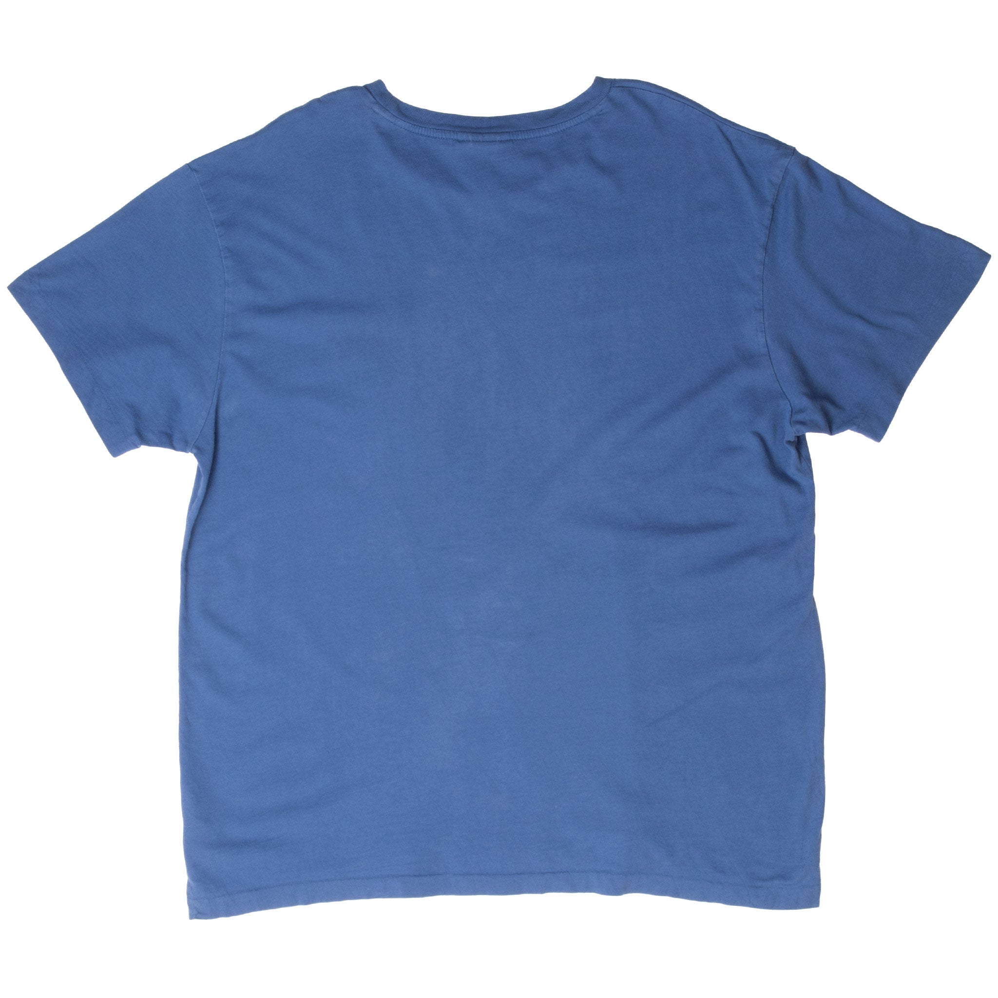 VINTAGE POLO RALPH LAUREN BLUE POCKET TEE SHIRT 1990S SIZE LARGE