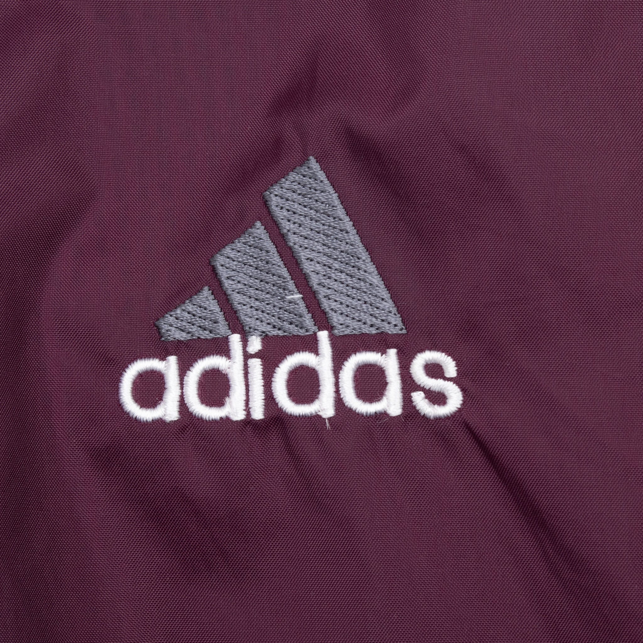 Vintage Adidas Purple 3 Stripes Windbreaker Jacket 1990S Size Large