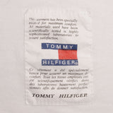 Vintage Tommy Hilfiger Spellout White Tee Shirt 1990S Medium Made In USA