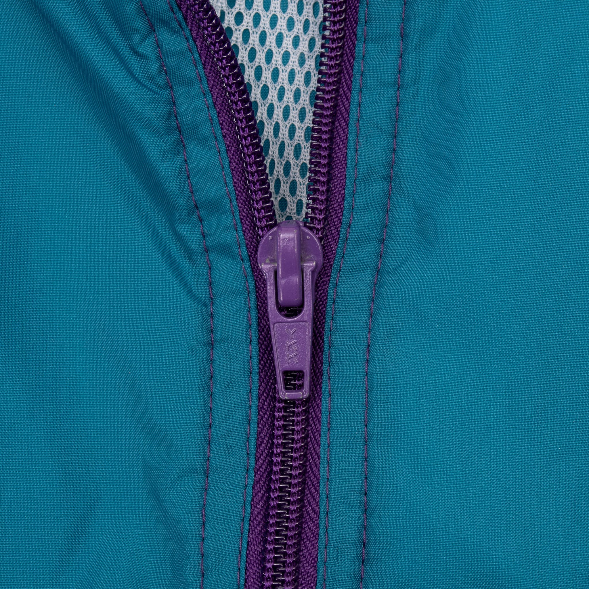 Vintage Nike Swoosh Purple And Teal Windbreaker Jacket Late 1980S Size XL