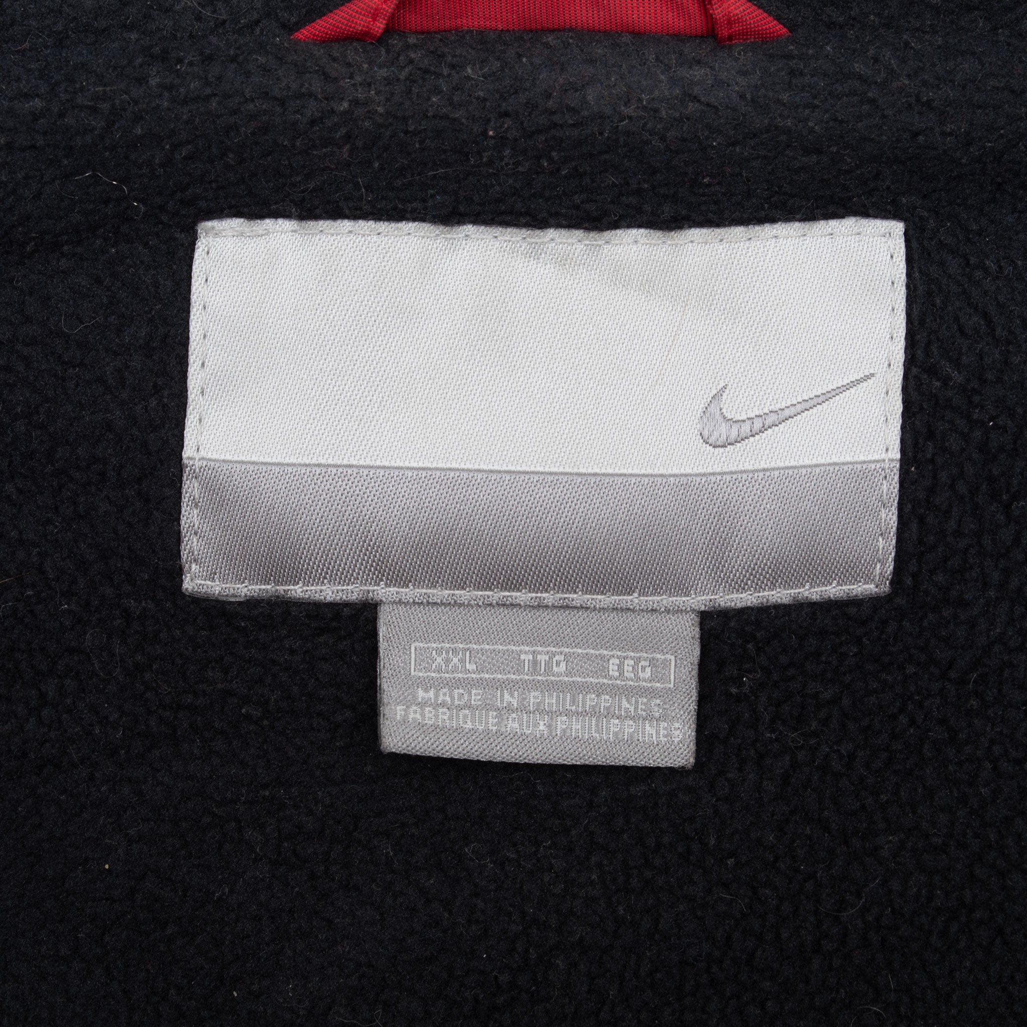 Vintage Nike Classic Swoosh Windbreaker Red Jacket 2000S Size 2XL