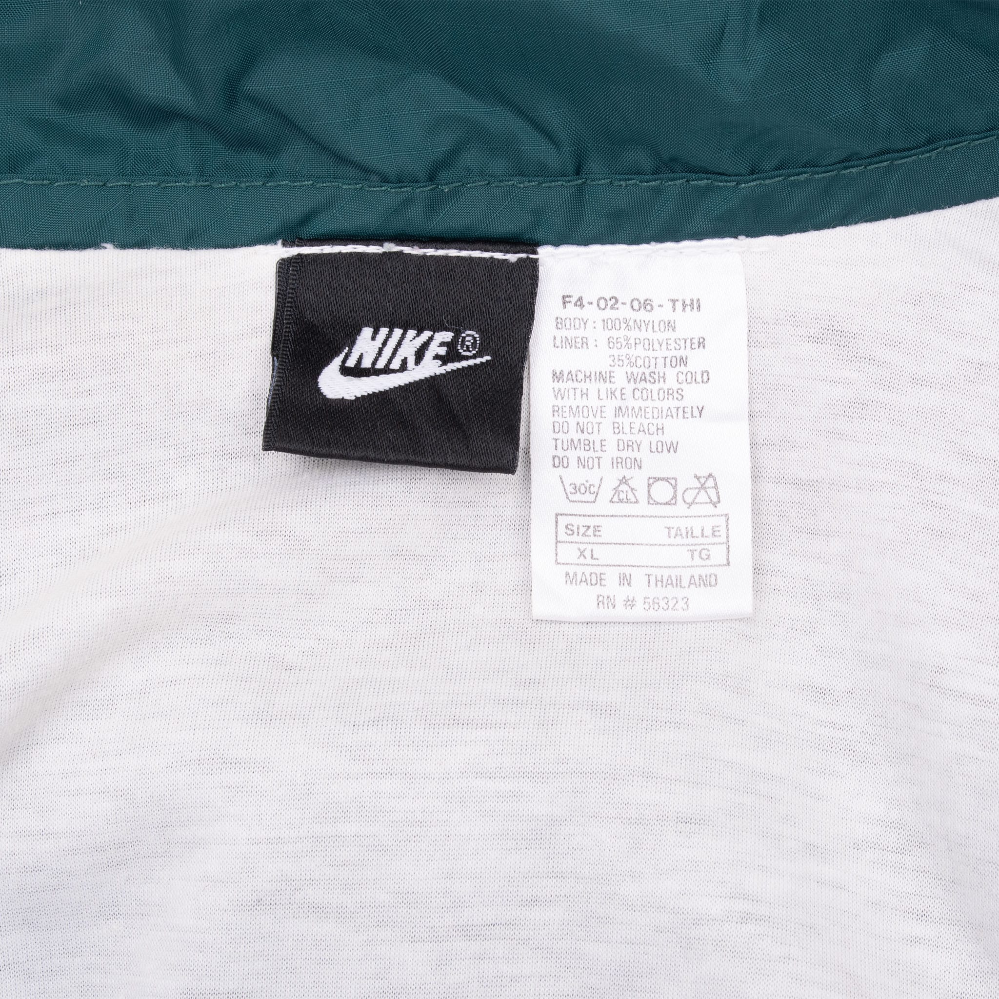 Vintage Nike Air Green White Purple Windbreaker Jacket Early 1990S Size XL