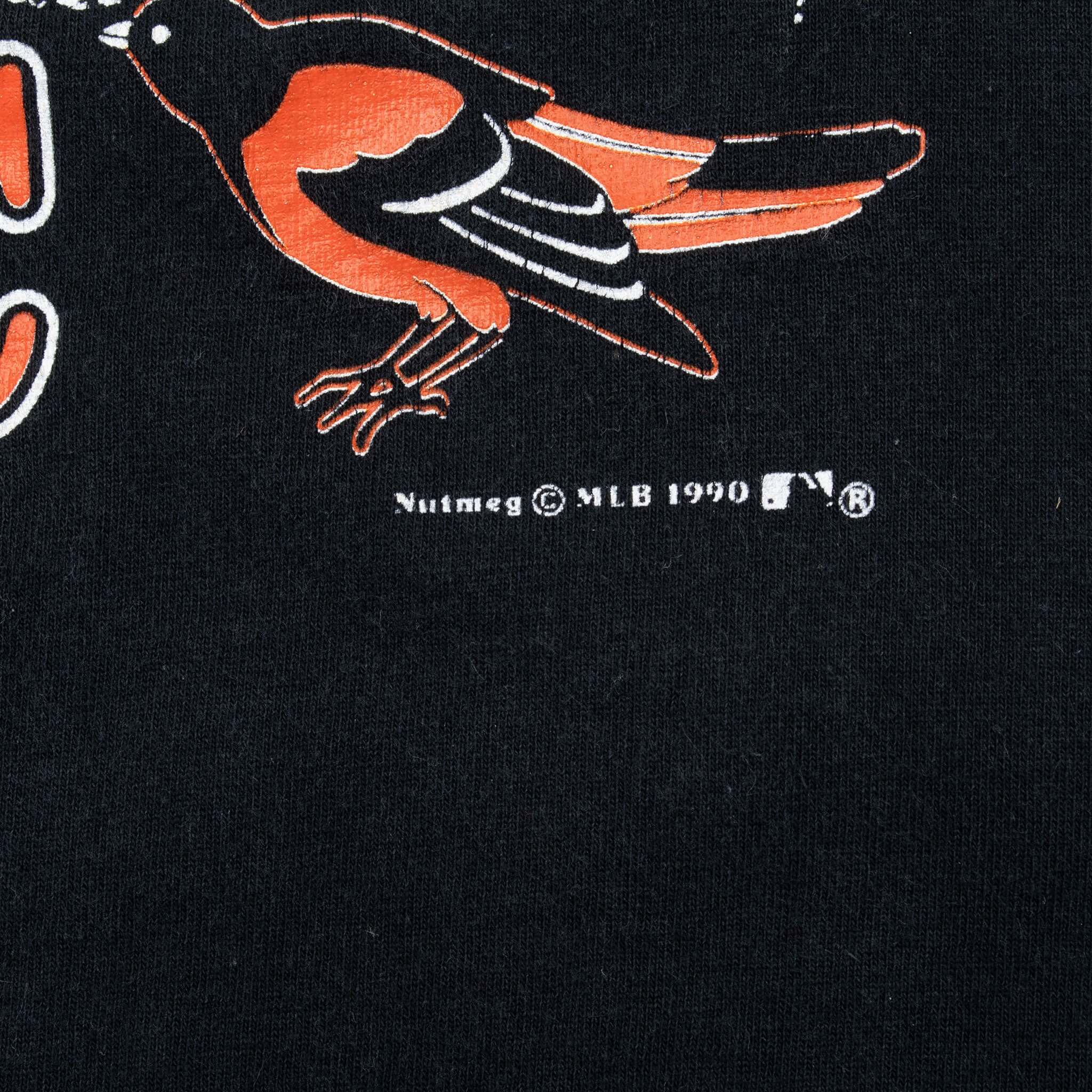 Vintage Mlb Baltimore Orioles 1990 Tee Shirt Size Large Made In Usa
