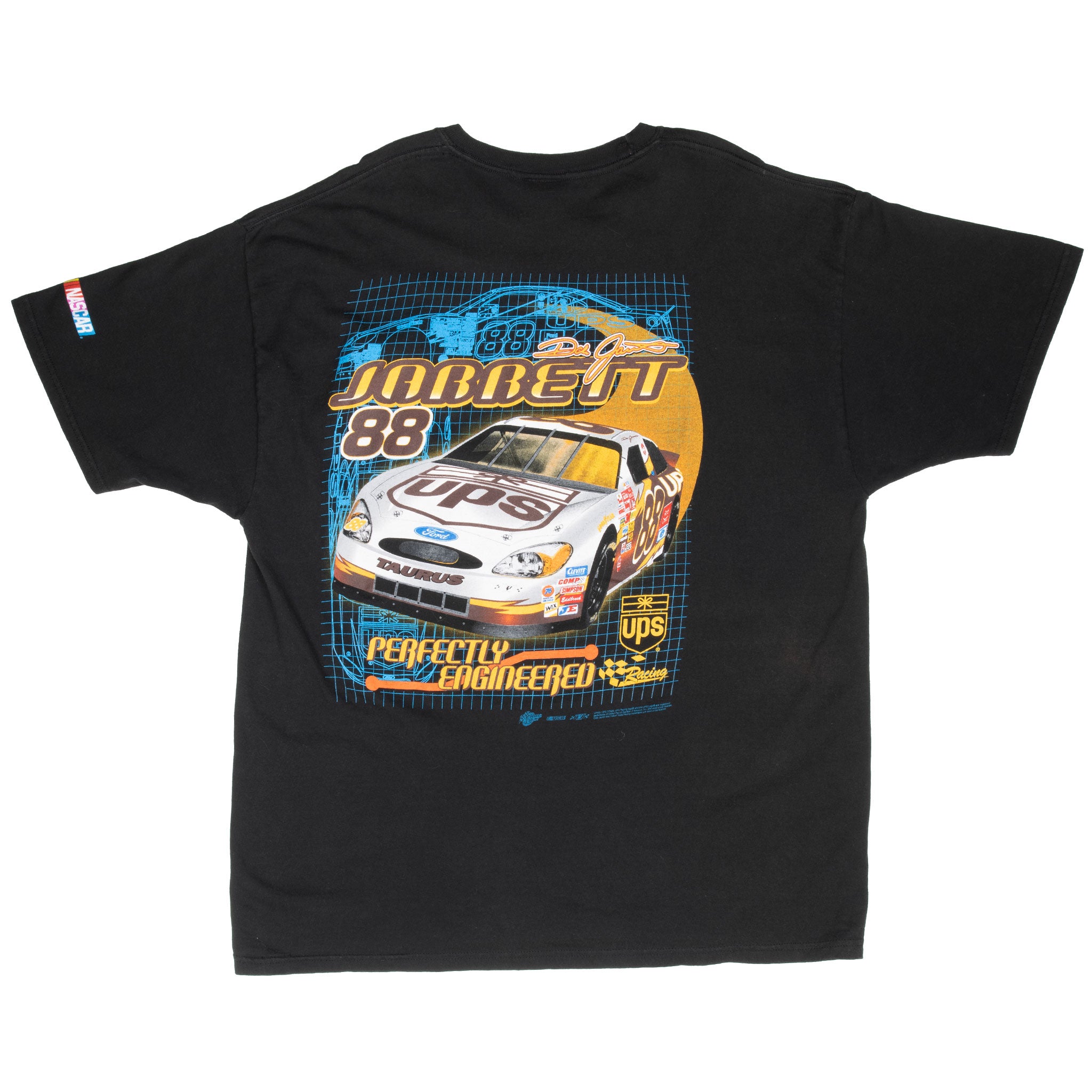 VINTAGE NASCAR DALE JARRETT UPS #88 1990S TEE SHIRT SIZE XL