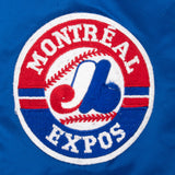 Vintage Mlb Montreal Expos Starter Satin Bomber Jacket 1990S Size XL Made In Usa