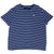 VINTAGE POLO RALPH LAUREN BLUE MARINIERE STRIPE TEE SHIRT 2XL