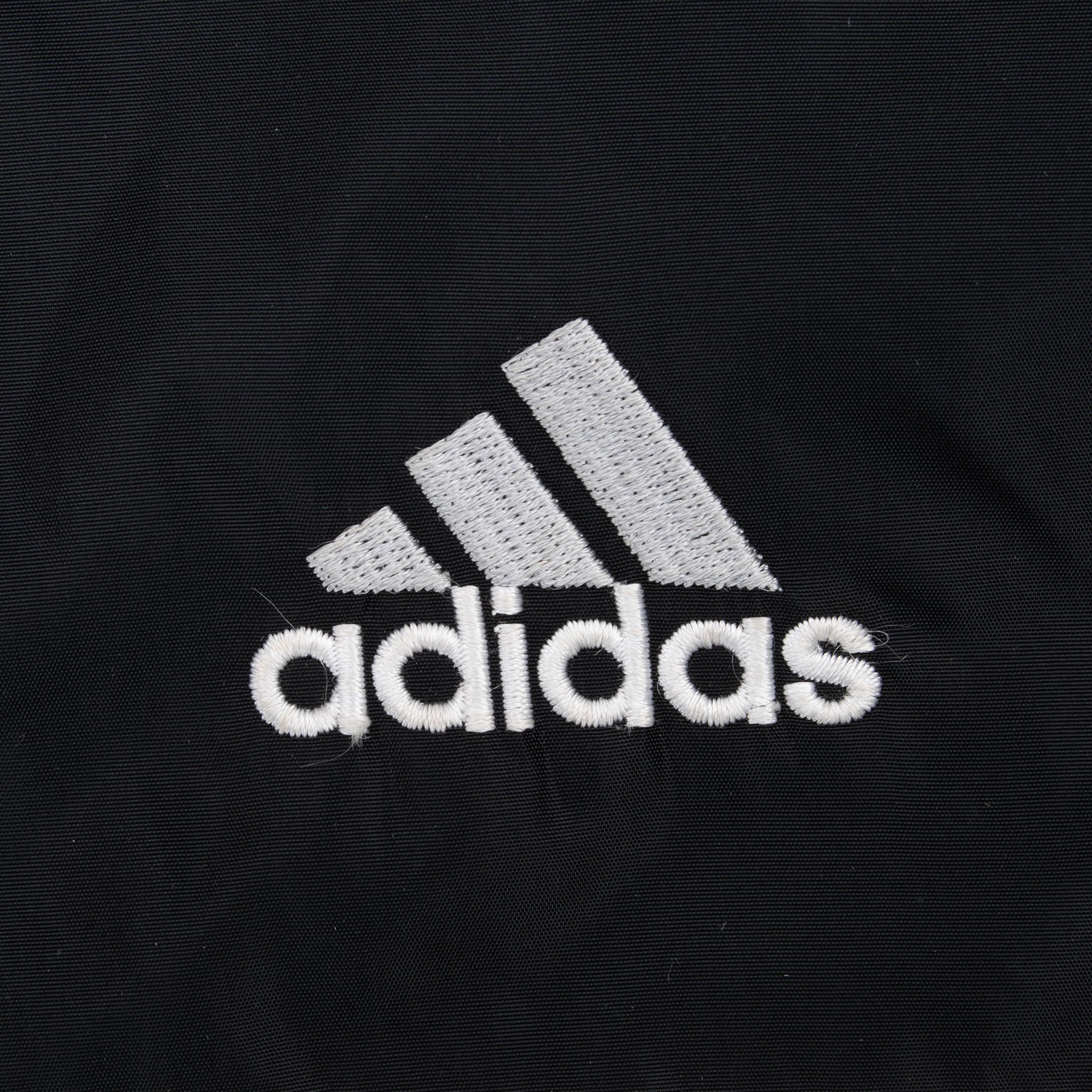 Vintage Adidas Black Reversible Nylon Windbreaker Hooded Jacket 1990S Size Large