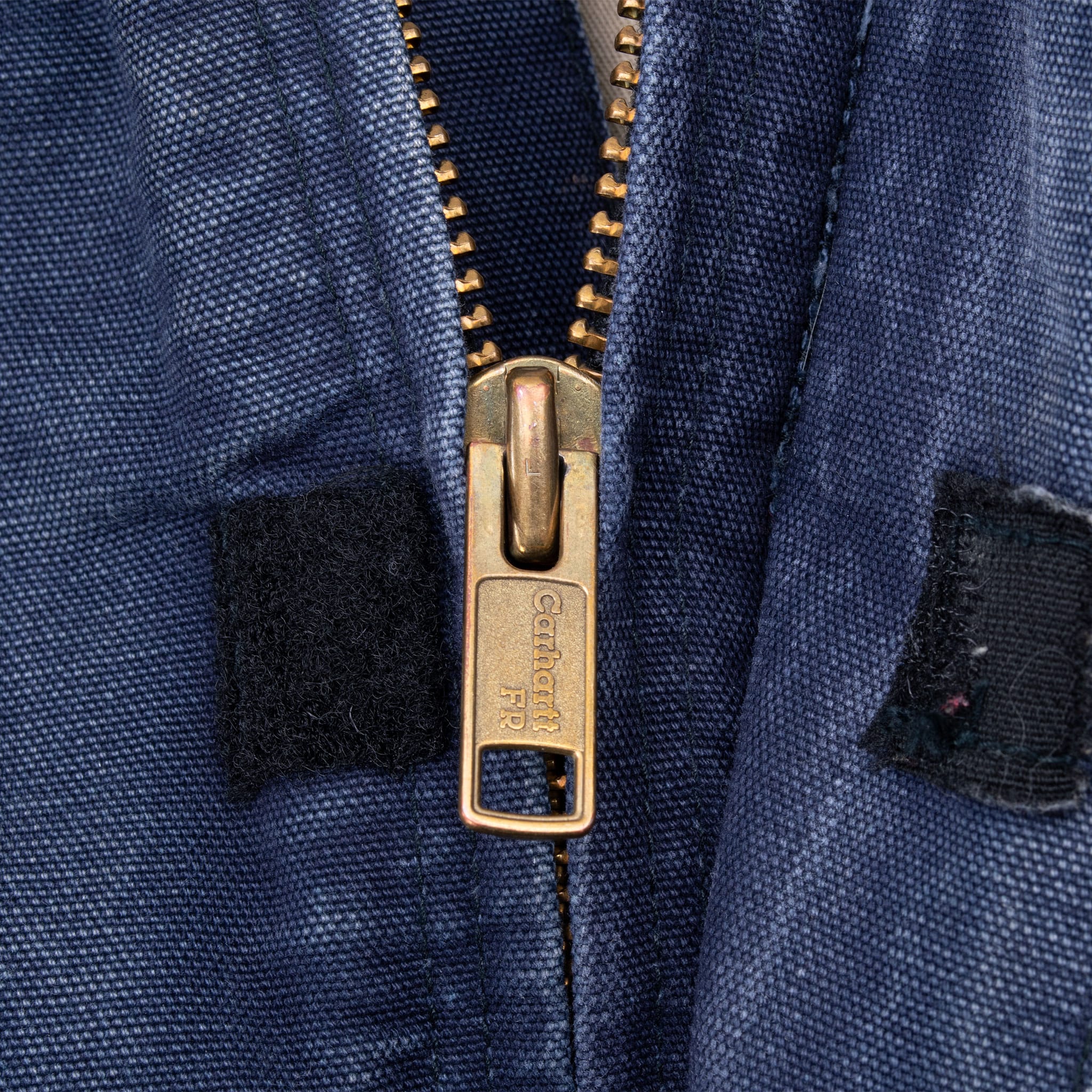 Vintage Carhartt Blue Fire Resistant Jacket Frj195Dny 2012 Size Xl Tall