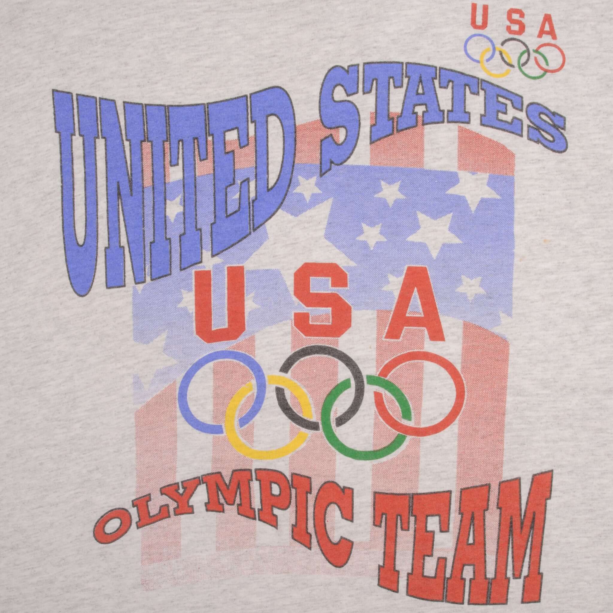 Vintage Olympics Team Usa 1990S Tee Shirt Size Large Made In USA With Single Stitch Sleeves