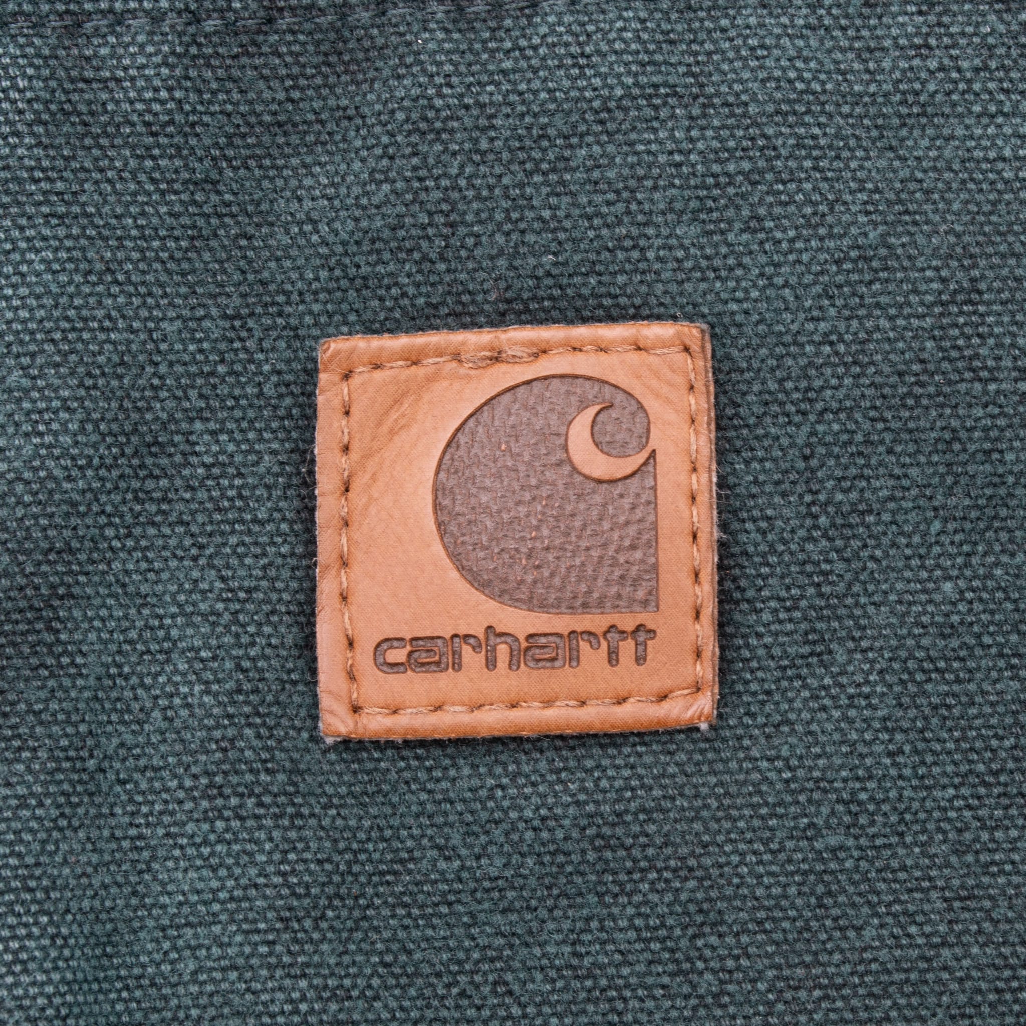 Vintage Carhartt Green Active Hooded Jacket J150Htg 1990S Size 2XL