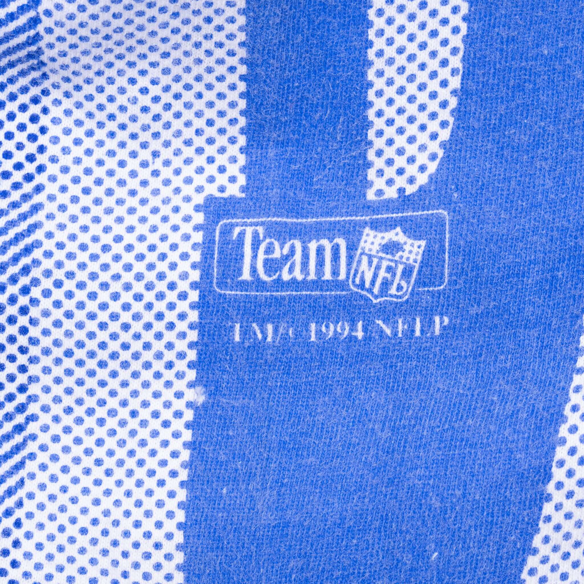 Vintage Nfl Denver Broncos All Over Print 1994 Magic Johnson T's Tee Shirt Size XL With Single Stitch Sleeves