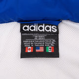 Vintage Adidas Blue White Black 1990S Windbreaker Jacket Size XL
