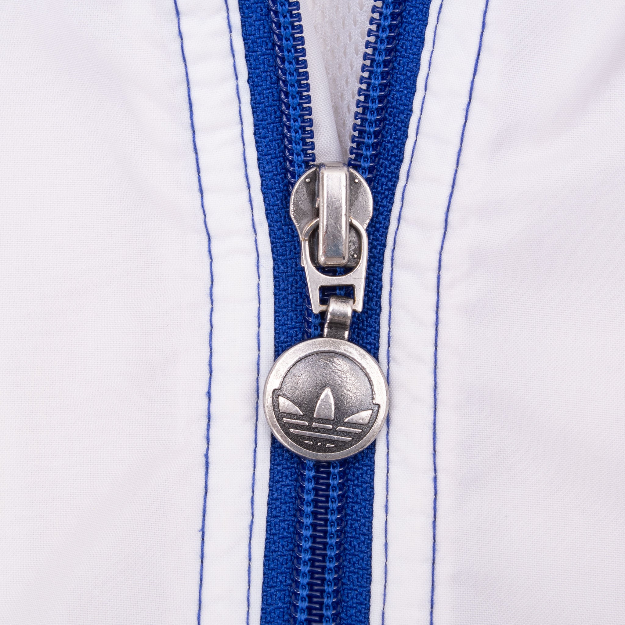 Vintage Adidas Blue White Black 1990S Windbreaker Jacket Size XL