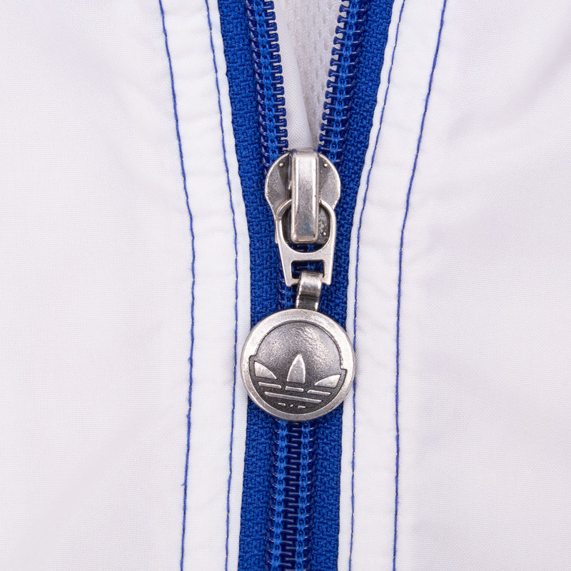 Vintage Adidas Blue White Black 1990S Windbreaker Jacket Size XL