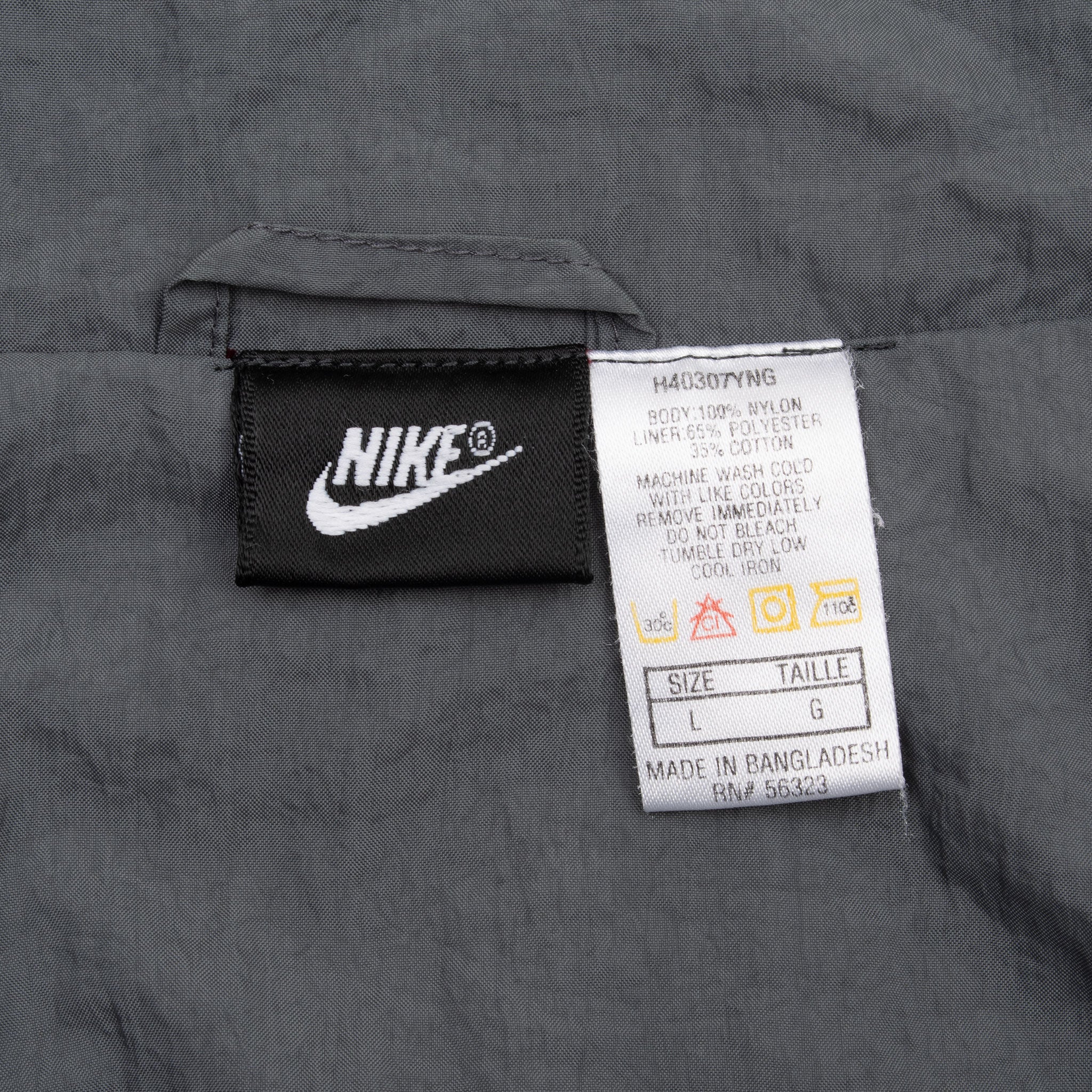 Vintage Nike Classic Swoosh Burgundy Windbreaker Jacket 1990S Size Large