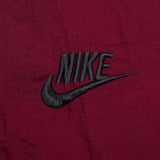 Vintage Nike Classic Swoosh Burgundy Windbreaker Jacket 1990S Size Large