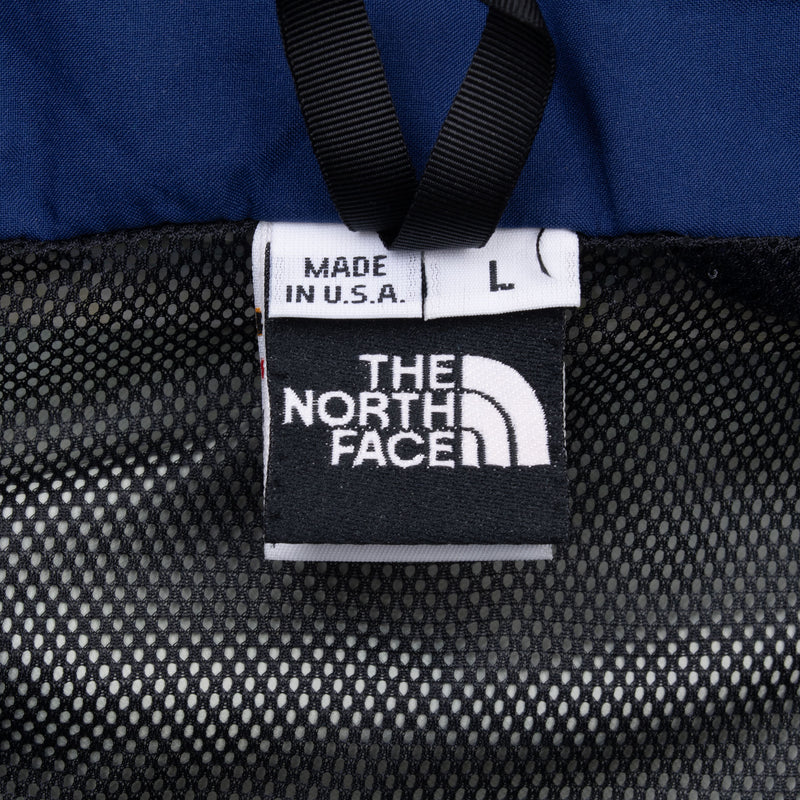 Vintage The North Face Goretex Teal Team Teflon Packable Hood Windbreaker Jacket 1990S Size Large Made In USA