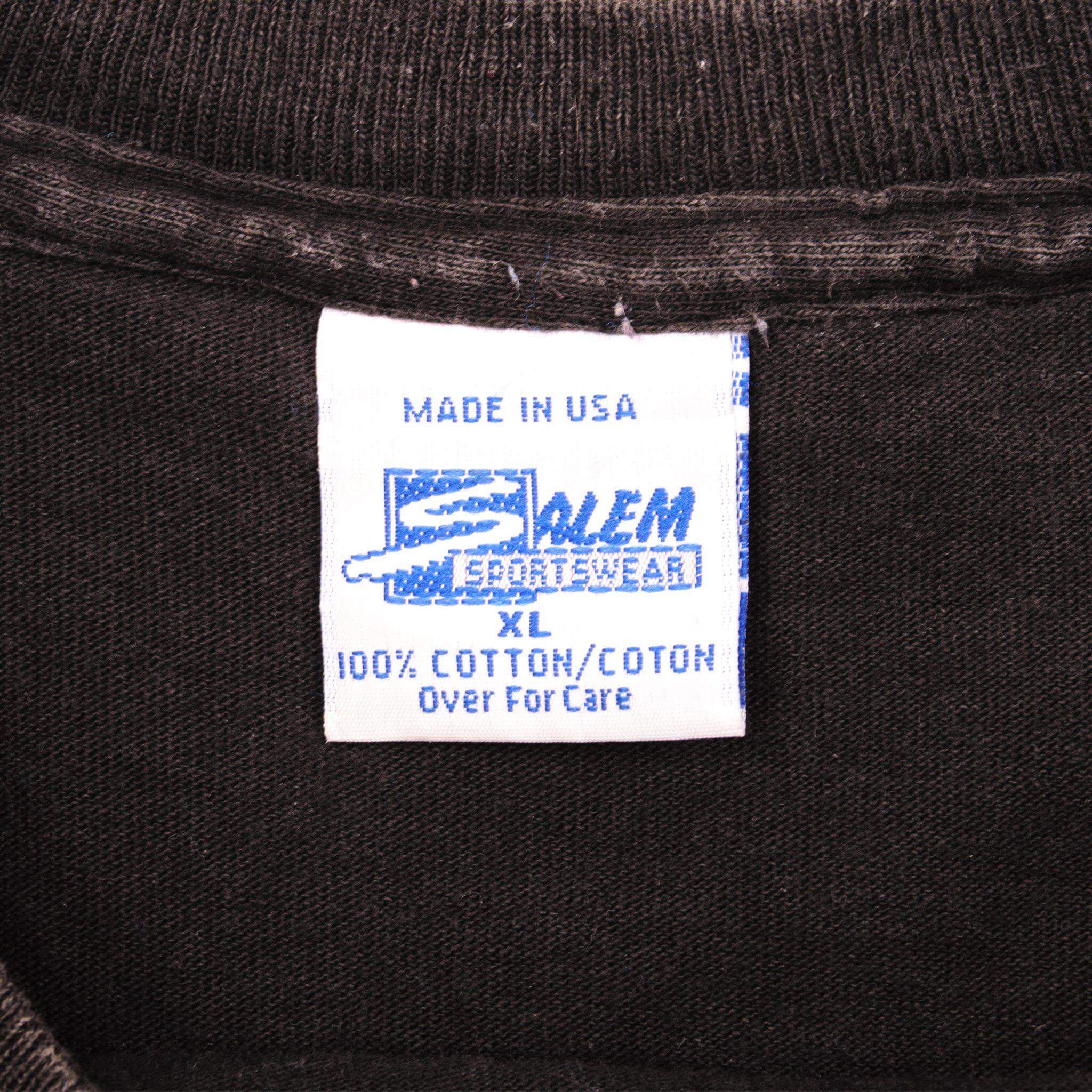 Vintage Label Tag Salem Sportswear 1992 90s 1990s