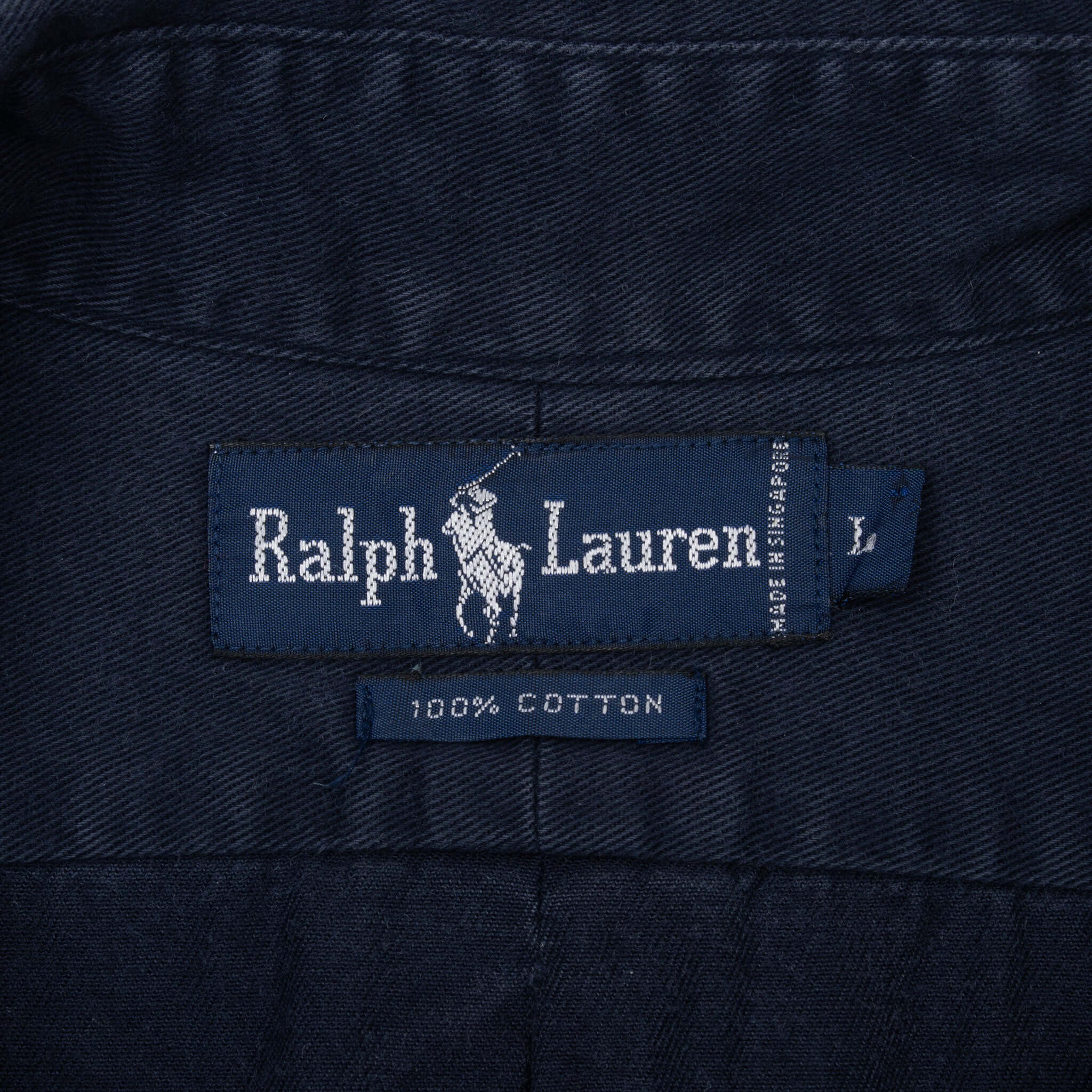 Vintage Ralph Lauren Blue Shirt 1990S Size Large