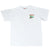 Front of white T-shirt with small 7UP Cool Spot character and logo graphic on the left chest