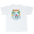 Full back of white T-shirt with 7UP Cool Spot tropical surfing graphic and United airplane
