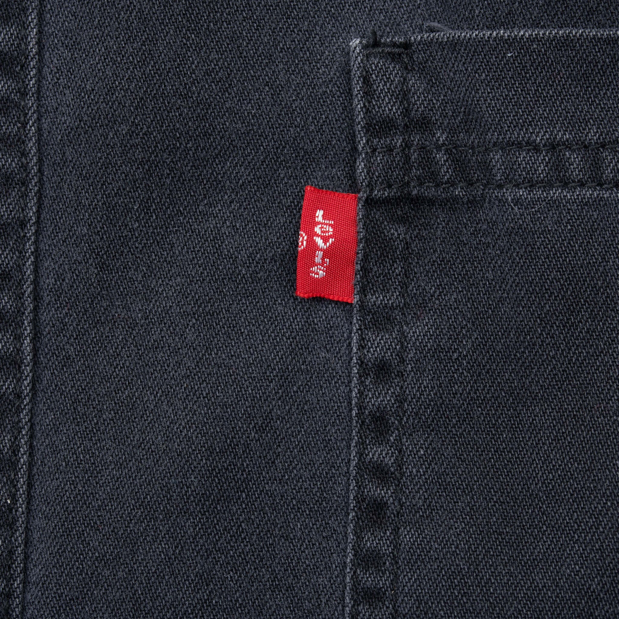 Vintage Levis Red Tab Denim Black Pocket Shirt 2000S Size XL