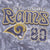 Vintage NFL Saint Louis Rams Isaac Bruce #80 Tie Die Tee Shirt 2000 Size Medium 