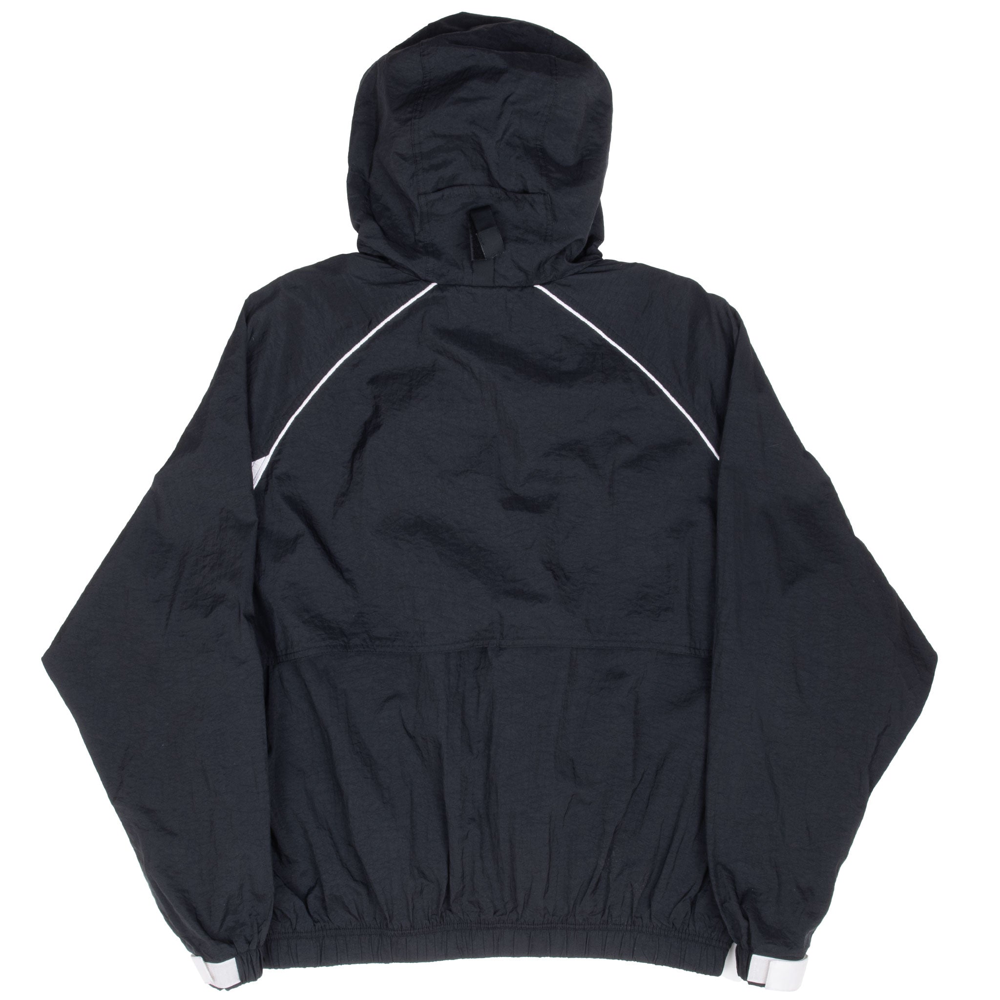 Vintage Nike Black Swoosh Windbreaker Jacket 1990S Size Women Large