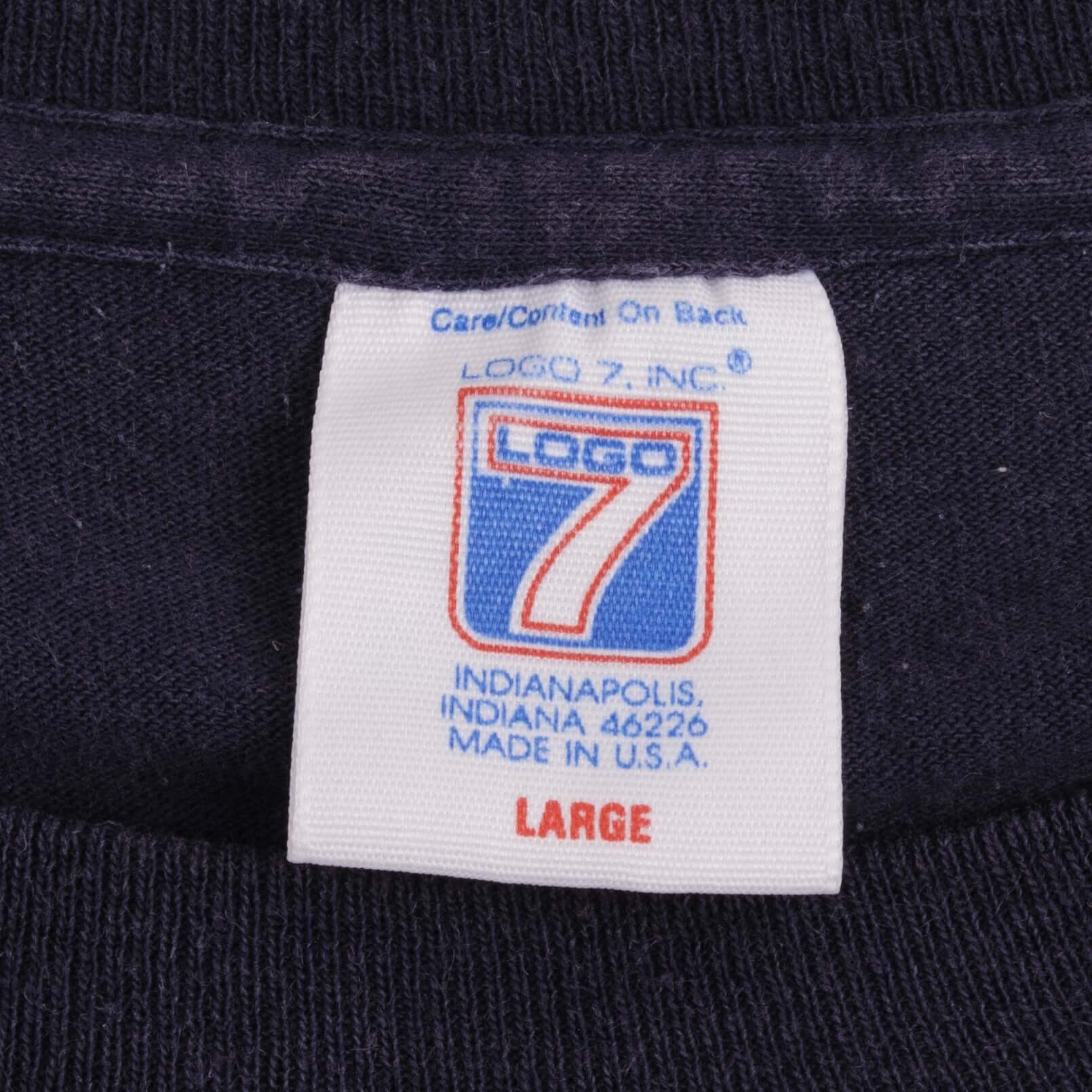 Vintage MLB Atlanta Braves World Champions 1995 Tee Shirt Size Medium Made In USA With Single Stitch Sleeves