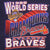 Vintage MLB Atlanta Braves World Champions 1995 Tee Shirt Size Medium Made In USA With Single Stitch Sleeves