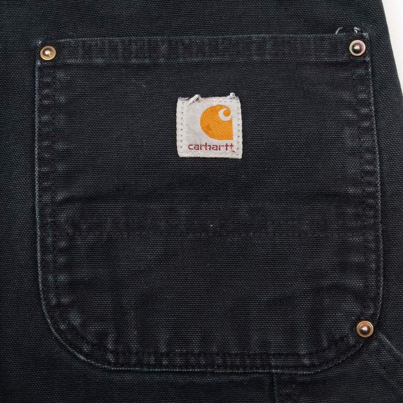 Vintage Carhartt Carpenter Double Knee Black Pants 2000S Size 33X29

Size on tag 34X30 Actual Size 33X29