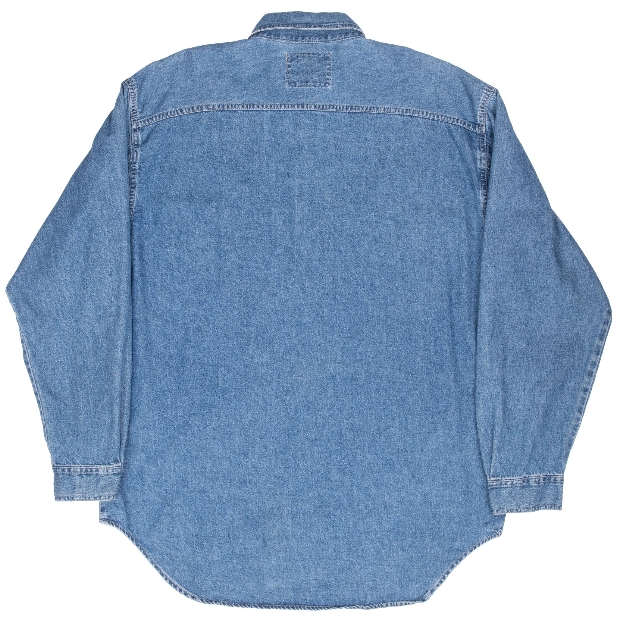 Vintage Levis Denim Blue Pocket Shirt 1990S Size Large