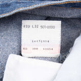 Vintage Preshrunk Levis 501 Indigo Jeans 1990S Size 30X29 Made In Usa With A Medium Dark Wash

Size on Tag 33X32 Actual size 30X29

Back Button #653