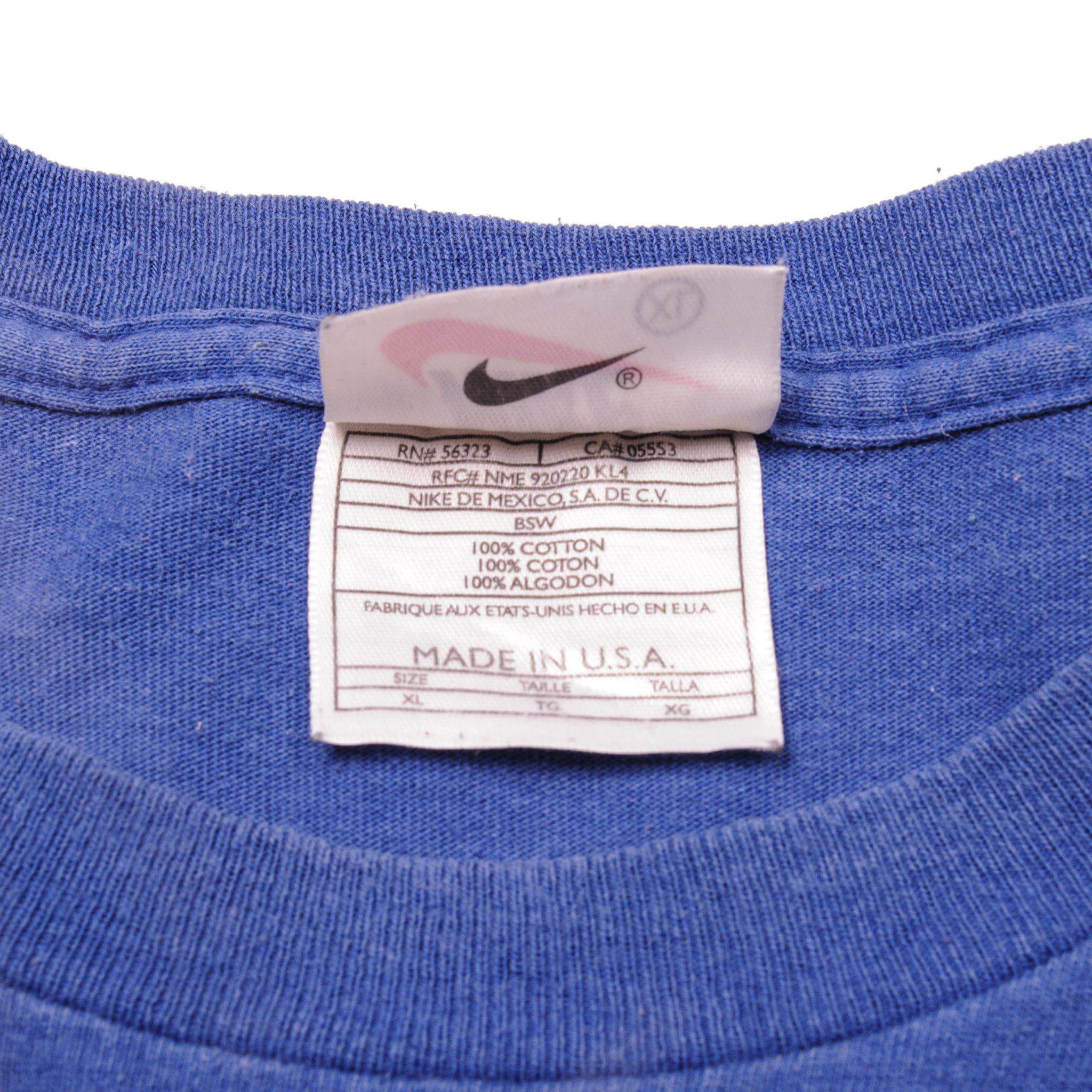 VINTAGE NIKE TEE SHIRT LATE 1990S SIZE XL MADE IN USA