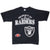 Vintage Nfl Los Angeles Raiders Black Tee Shirt 1990S Size XL Made In Usa