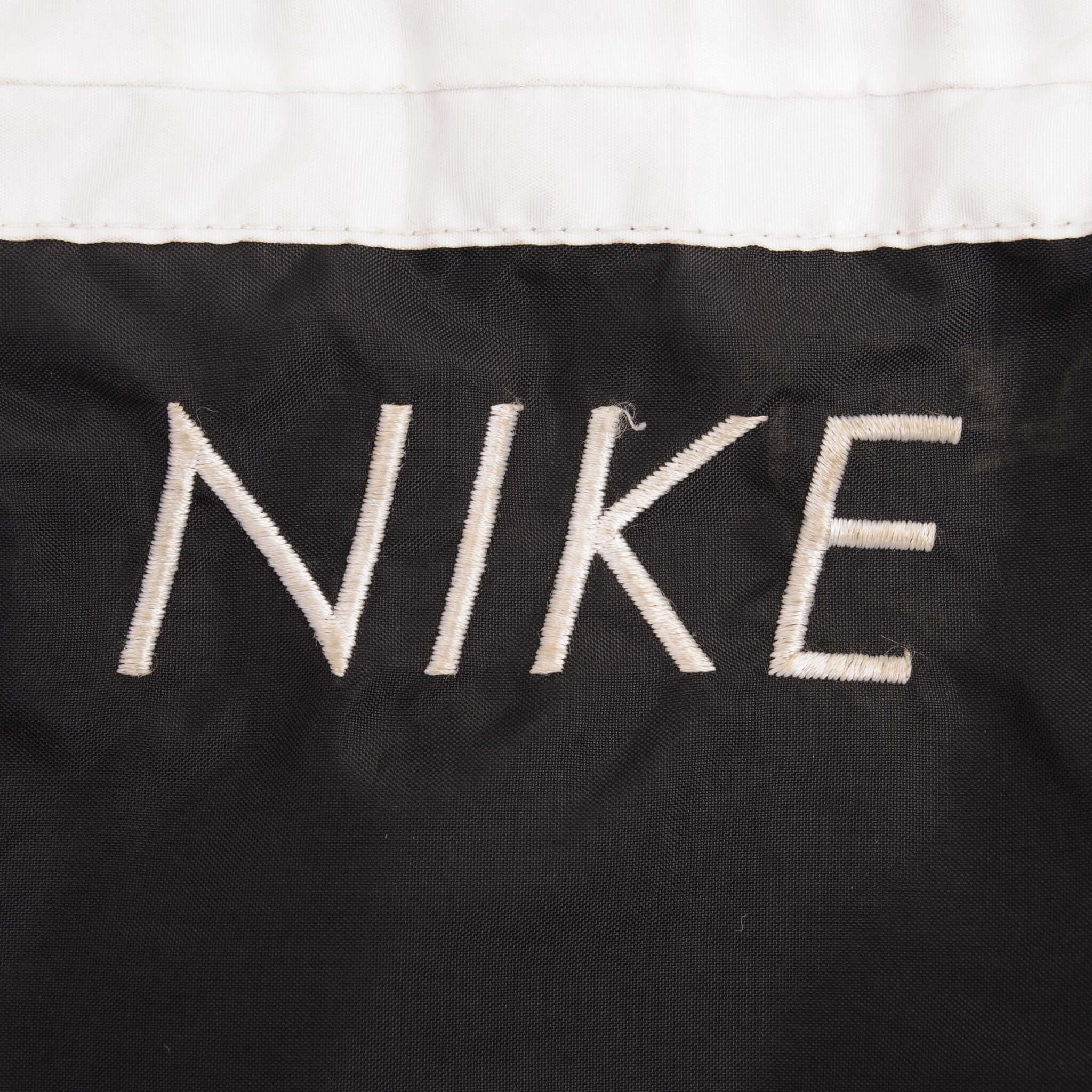 Vintage Nike Classic Swoosh Black Nylon Track Pants 1990S Size Large