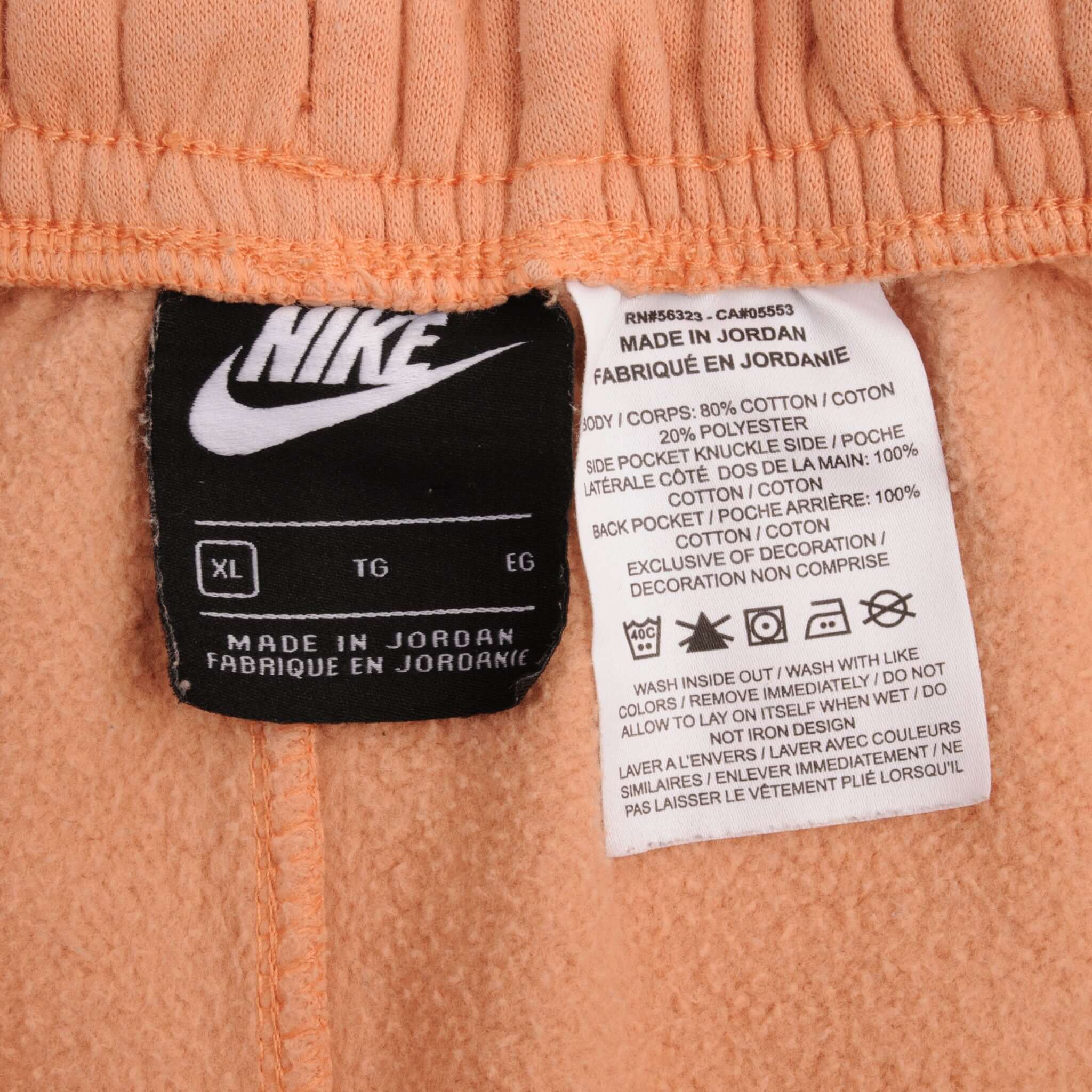VINTAGE NIKE BIG SWOOSH PINK SHORTS SIZE XL