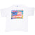 Vintage Soccer World Cup 1994 Peter Max American Flag Art Tee Shirt Size Xl Made In Usa With Single Stitch Sleeves