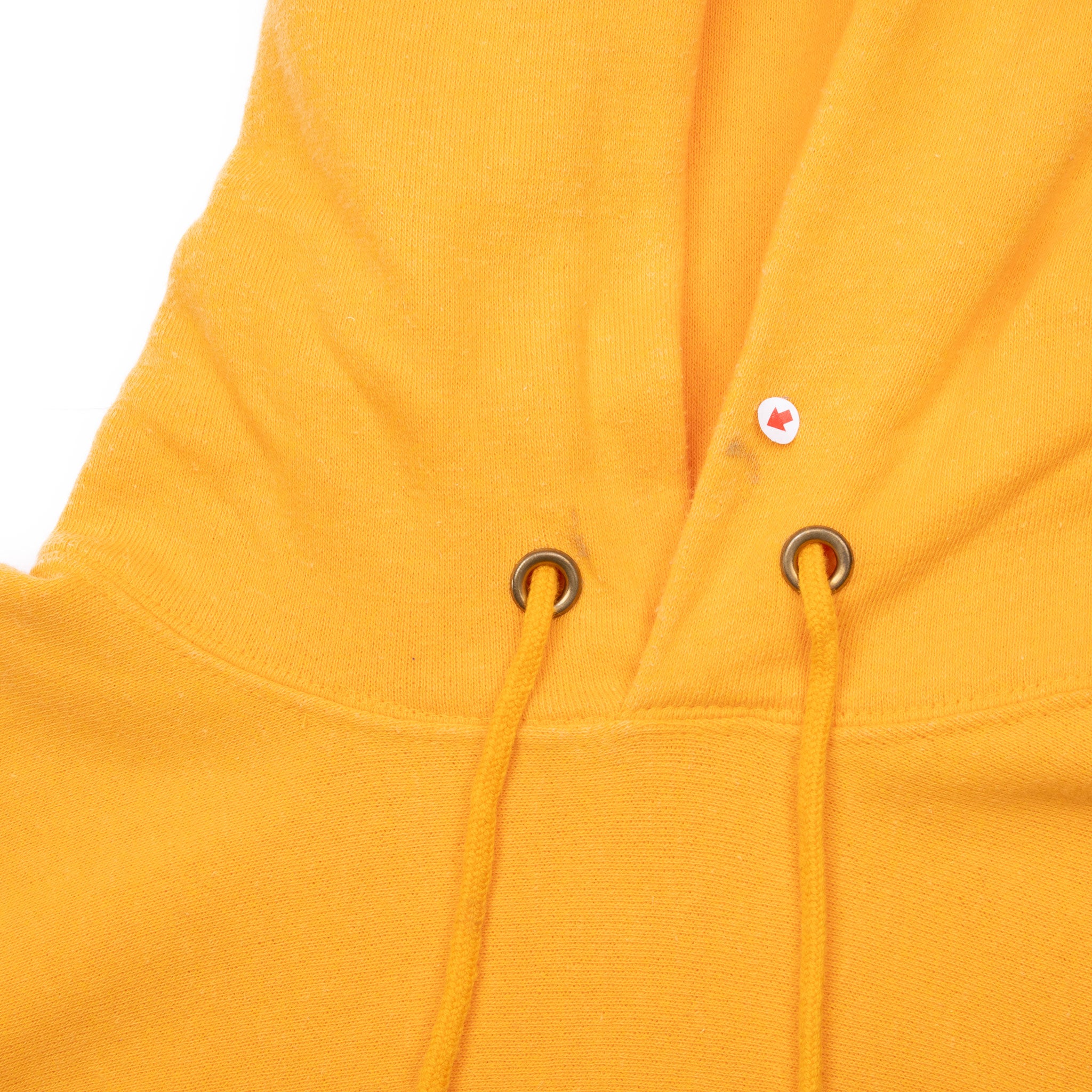 VINTAGE CHAMPION YELLOW HOODIE SWEATSHIRT SMALL 1980s MADE IN USA