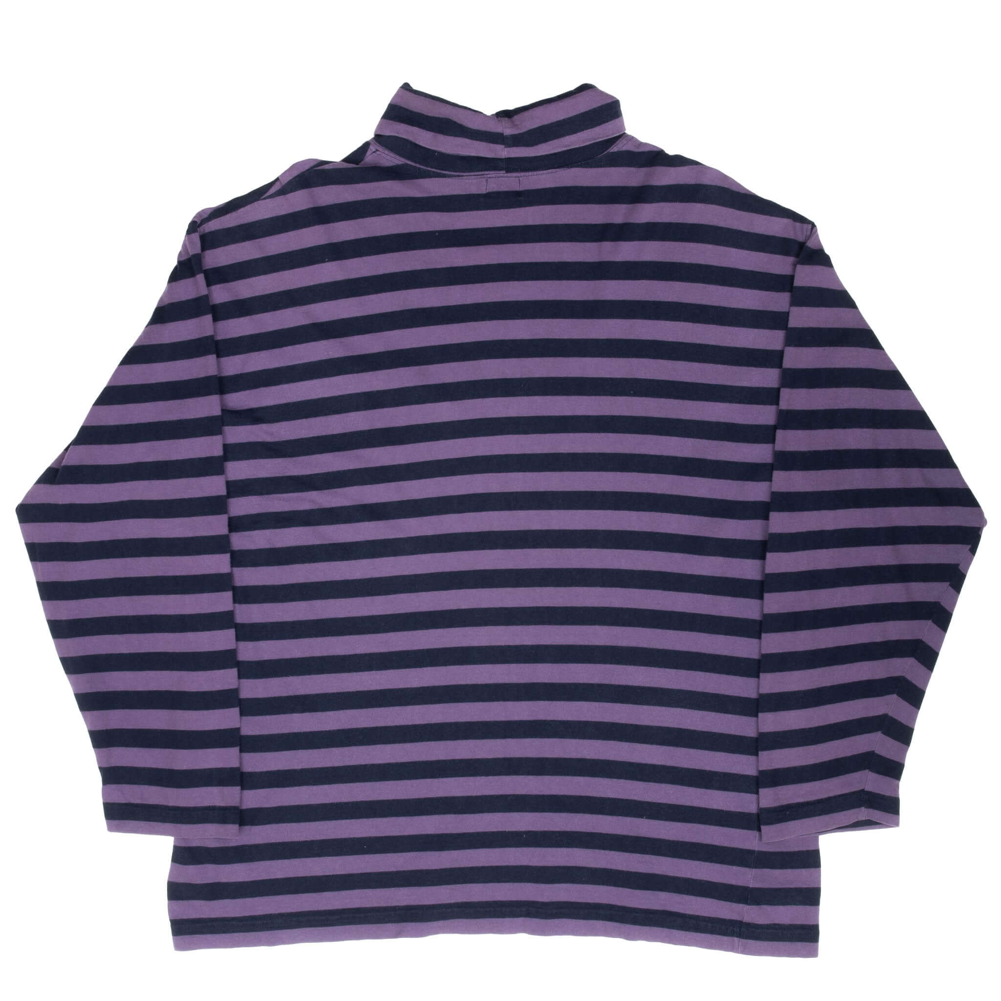 Vintage Guess Jeans Usa Striped Turtle Neck Long Sleeve Tee Shirt 1990S Size Large Made In USA