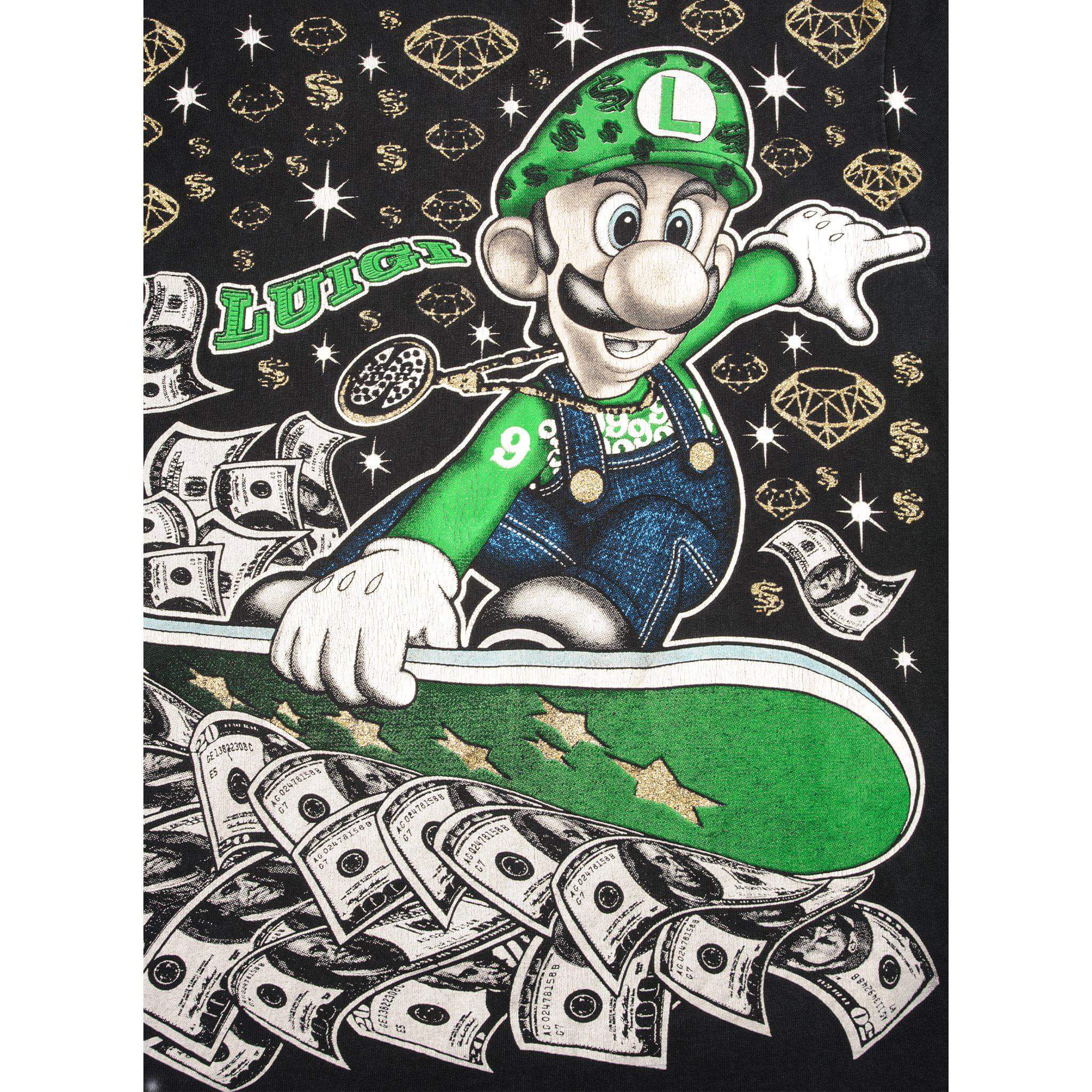 VINTAGE SUPER MARIO LUIGI TEE SHIRT SIZE SMALL