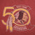 Vintage NFL 50th Anniversary Washington Redskins Tee Shirt 1986 Size Small Made In USA. Stedman