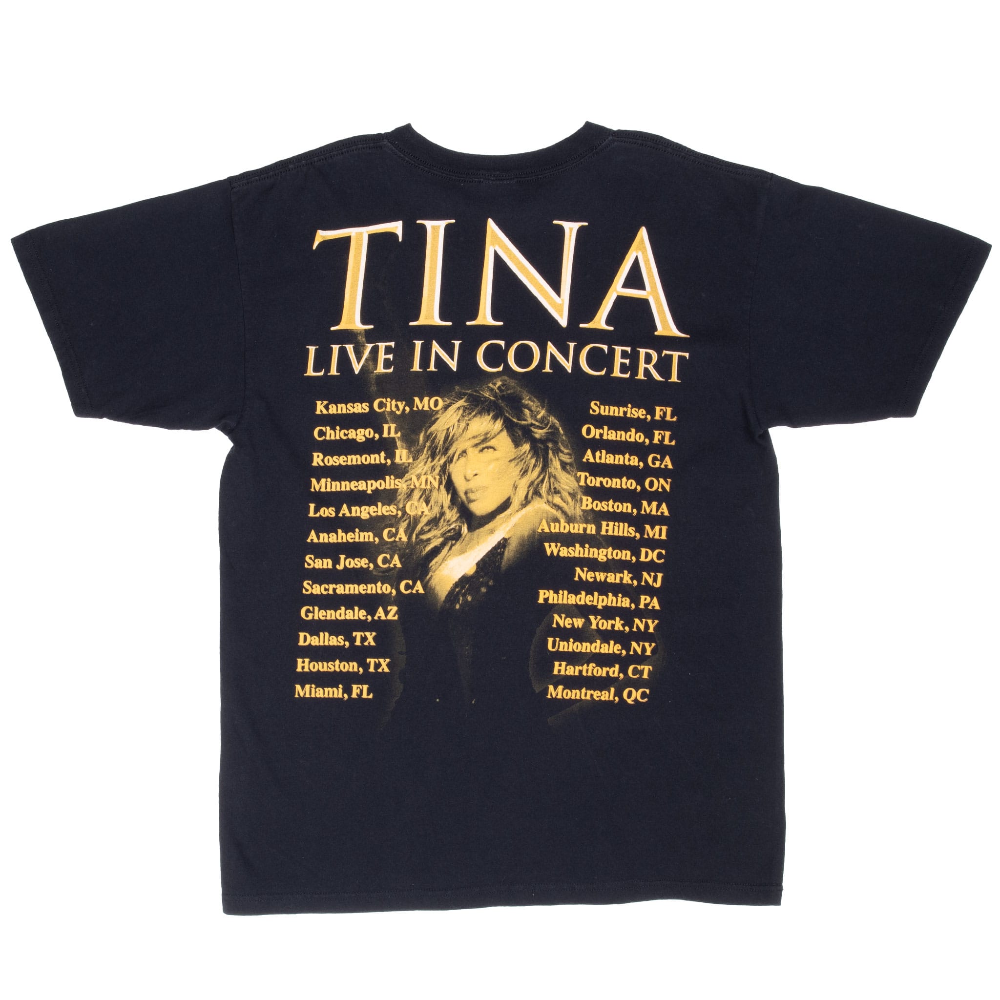 Vintage Tina Turner Live In Concert Tee Shirt 2000S Size Large