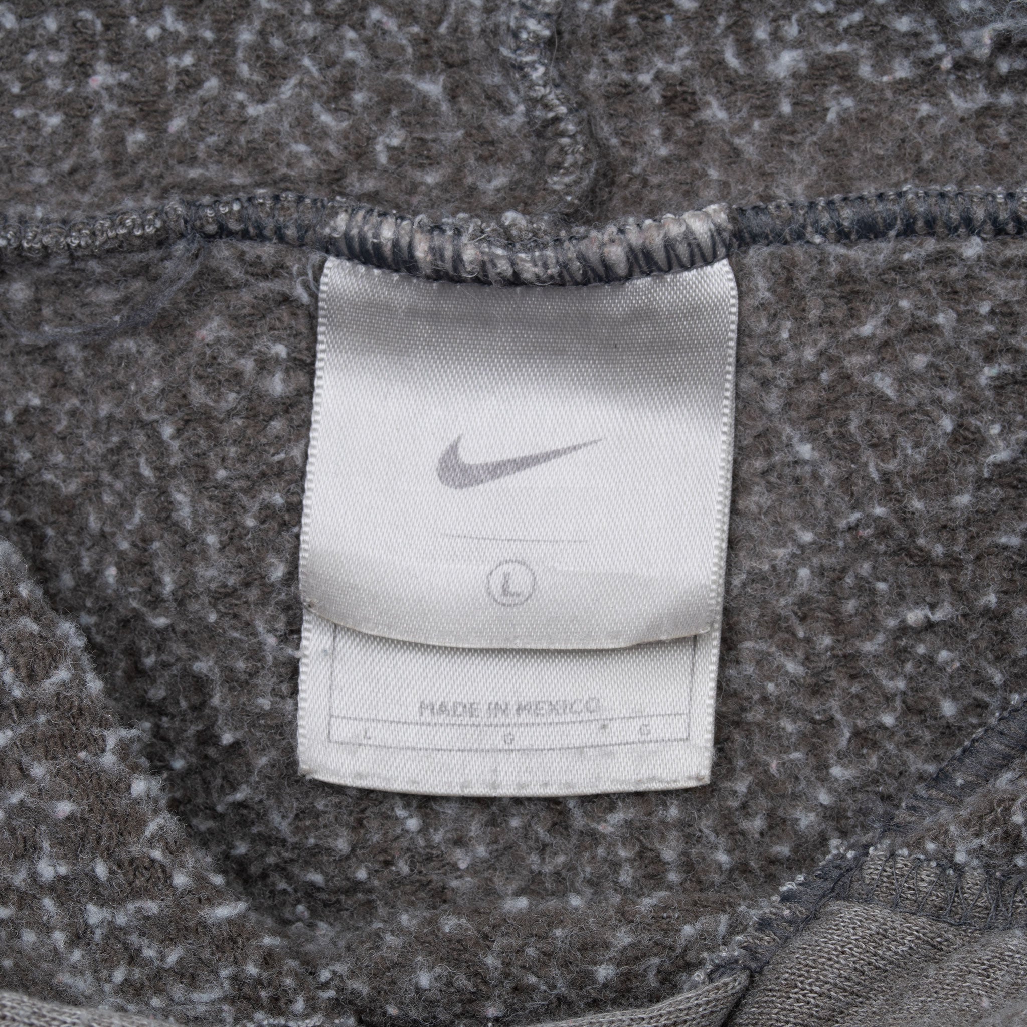 Vintage Nike Center Swoosh Faded Grey Travis Scott Hoodie Sweatshirt 2000S Size Large