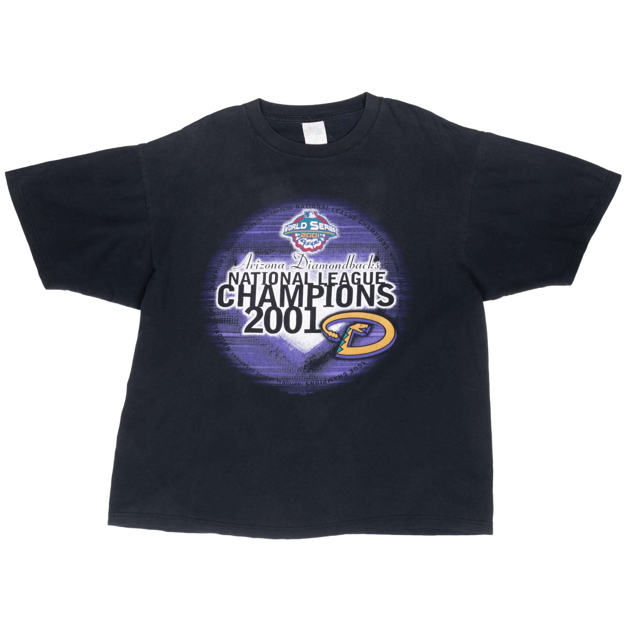 Vintage Mlb Arizona Diamondbacks Champions 2001 Tee Shirt Size XL