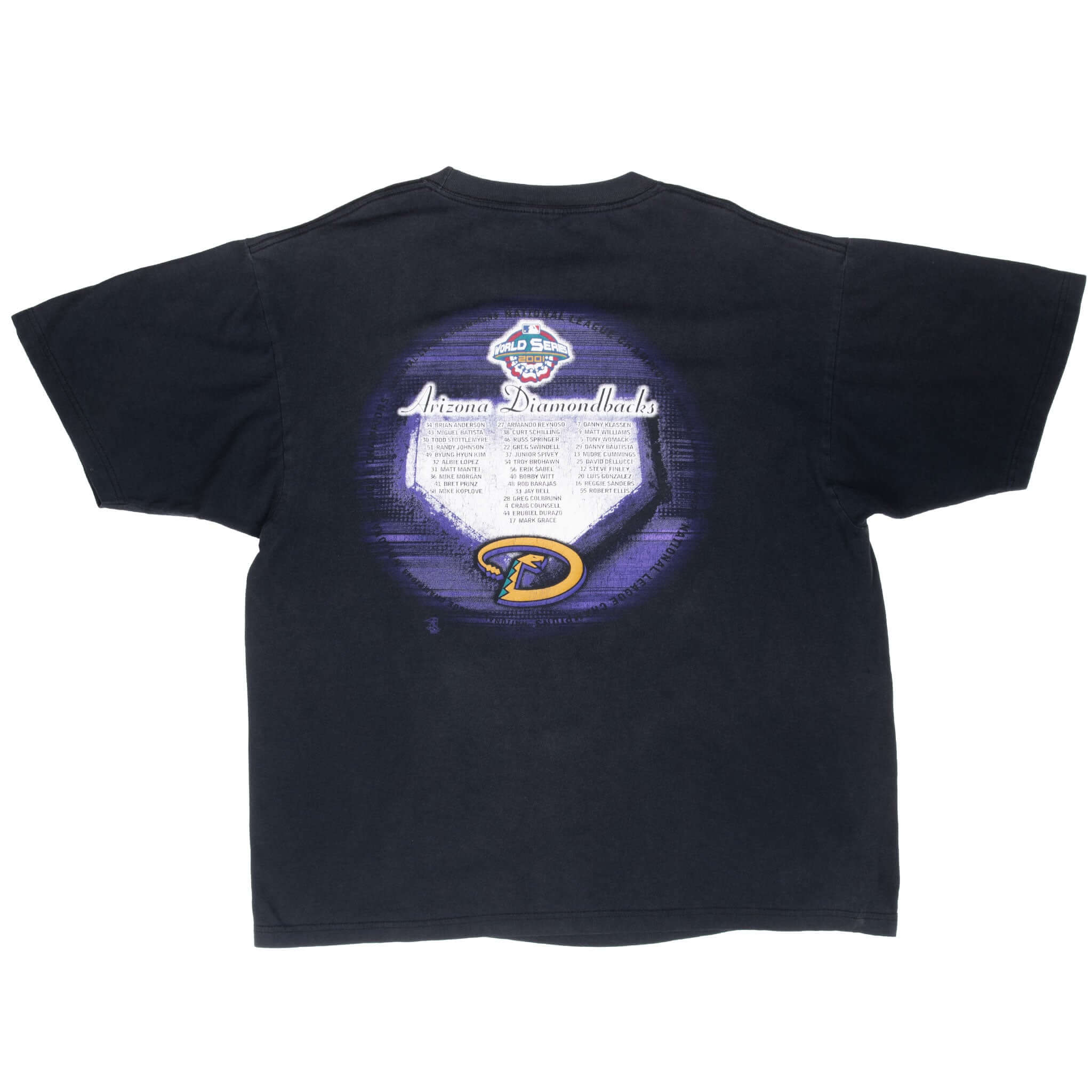 Vintage Mlb Arizona Diamondbacks Champions 2001 Tee Shirt Size XL