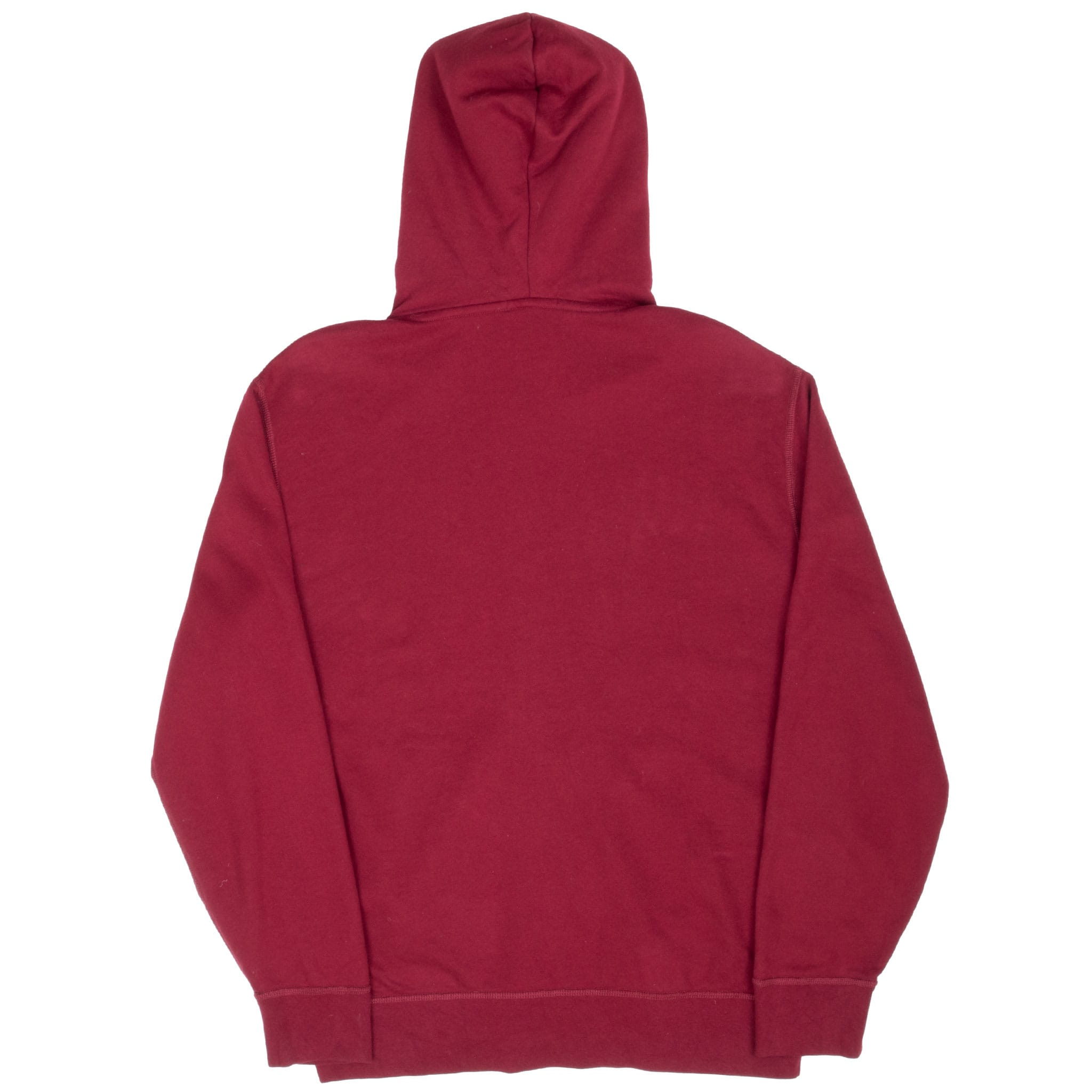 Vintage Ralph Lauren Burgundy Full Zip Hoodie Sweatshirt Size Large