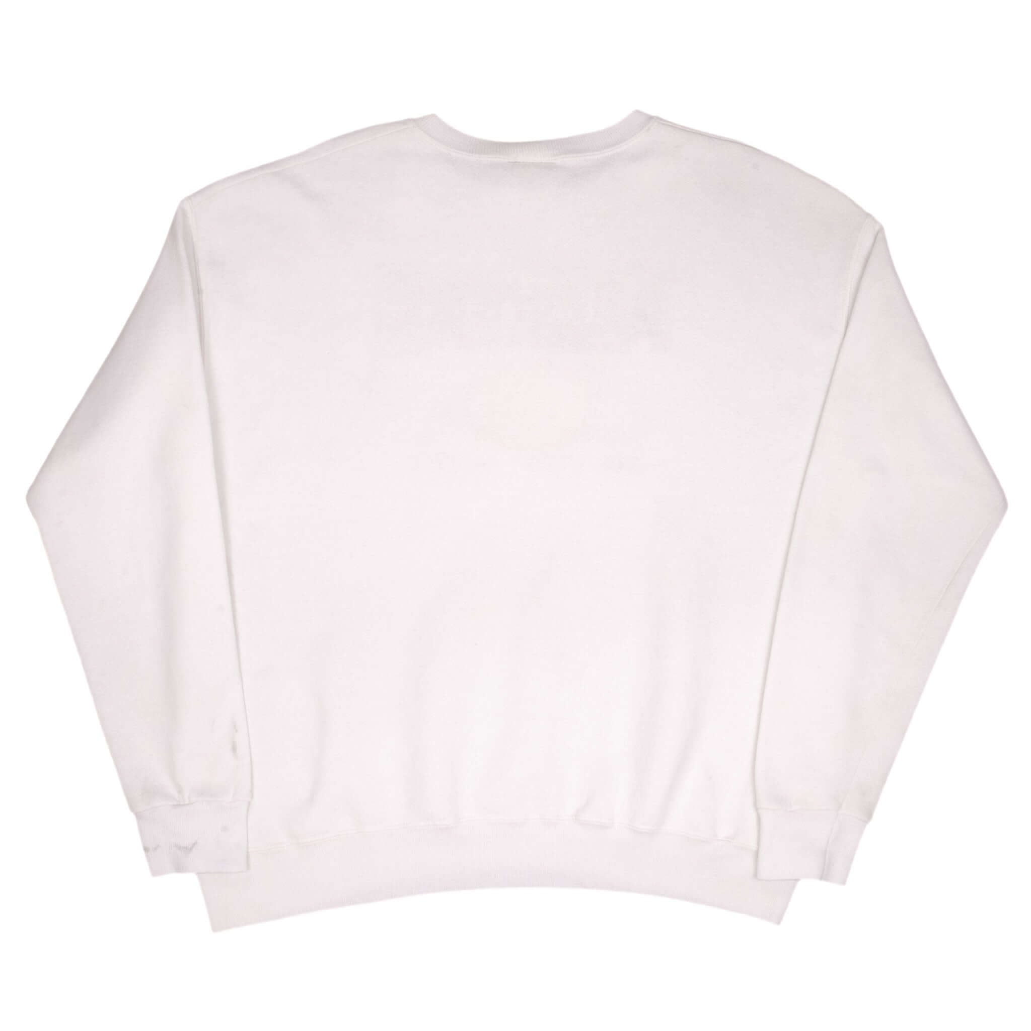 Vintage Nfl Green Bay Packers White Sweatshirt 1990S Size Xl Made In USA