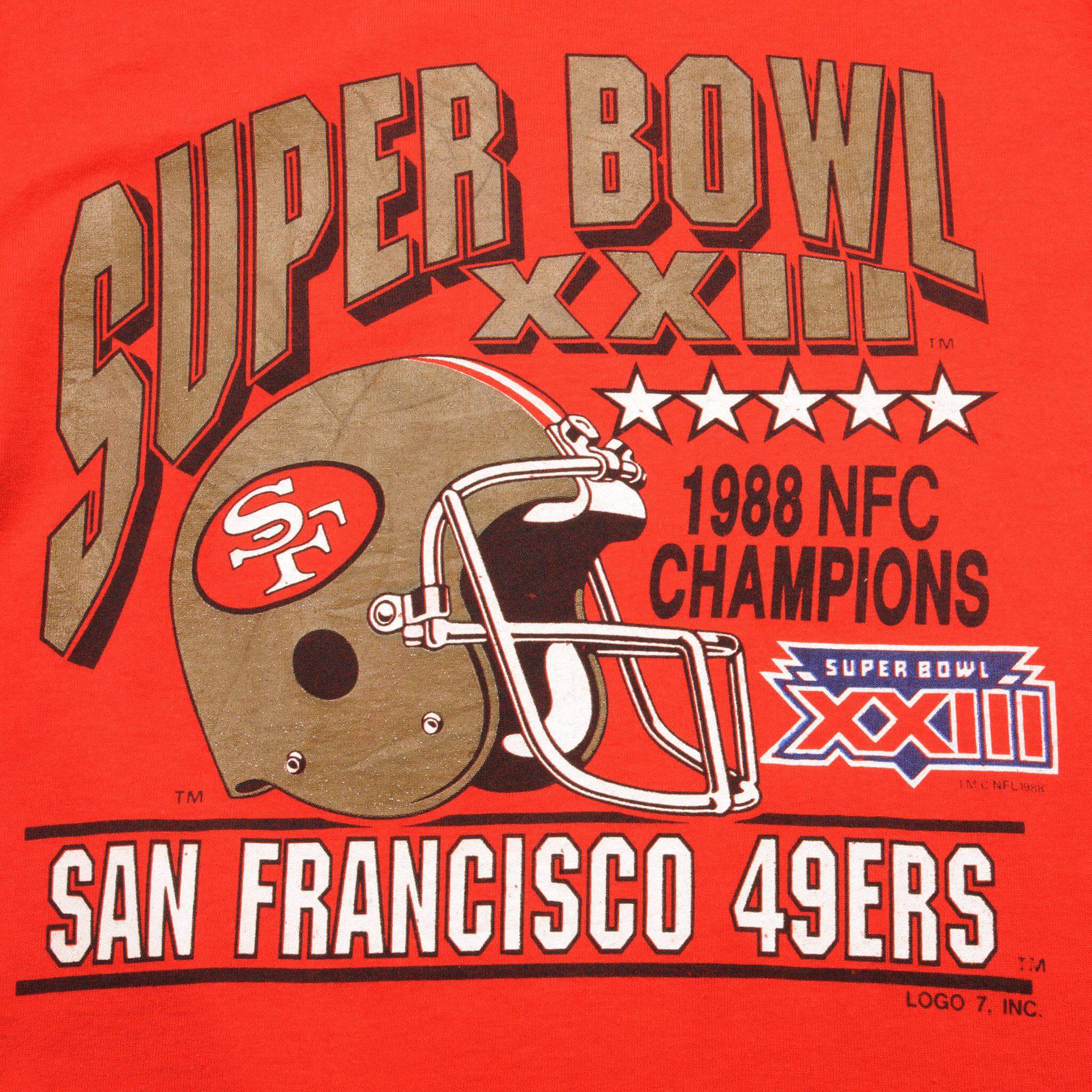 VINTAGE NFL SAN FRANCISCO 49ERS TEE SHIRT 1988 SIZE XS MADE IN USA DEADSTOCK